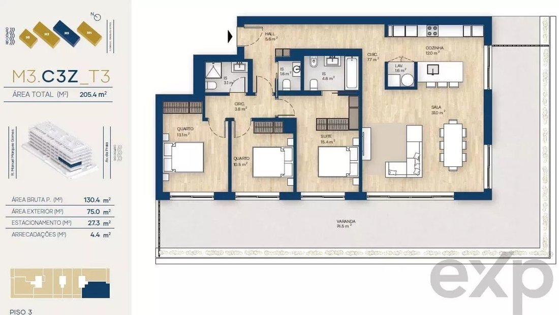 Apartment in Canidelo, Porto District, Portugal 2 - 16563180
