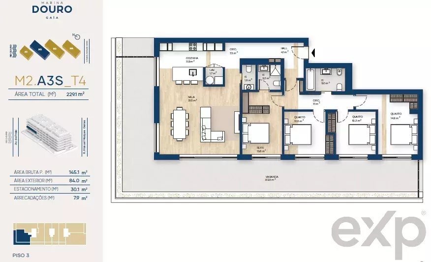 Apartment in Canidelo, Porto District, Portugal 2 - 16550910