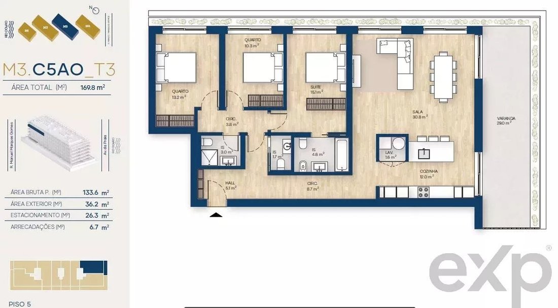 Apartment in Canidelo, Porto District, Portugal 2 - 16550911