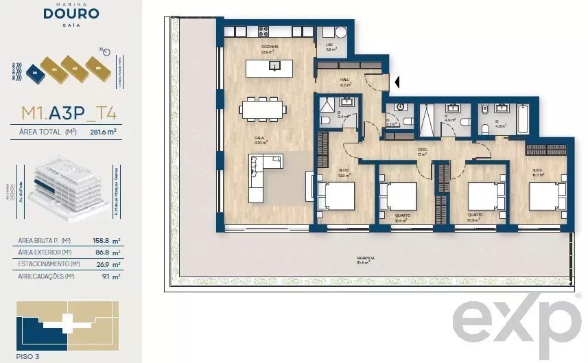 Apartment in Canidelo, Porto District, Portugal 2 - 16550915