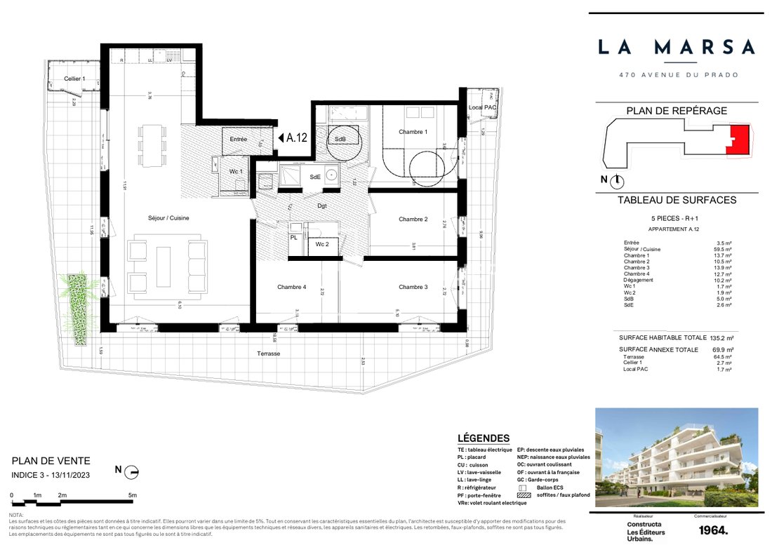 Apartment in Bonneveine, 8e Arrondissement, Marseille 2 - 17139999