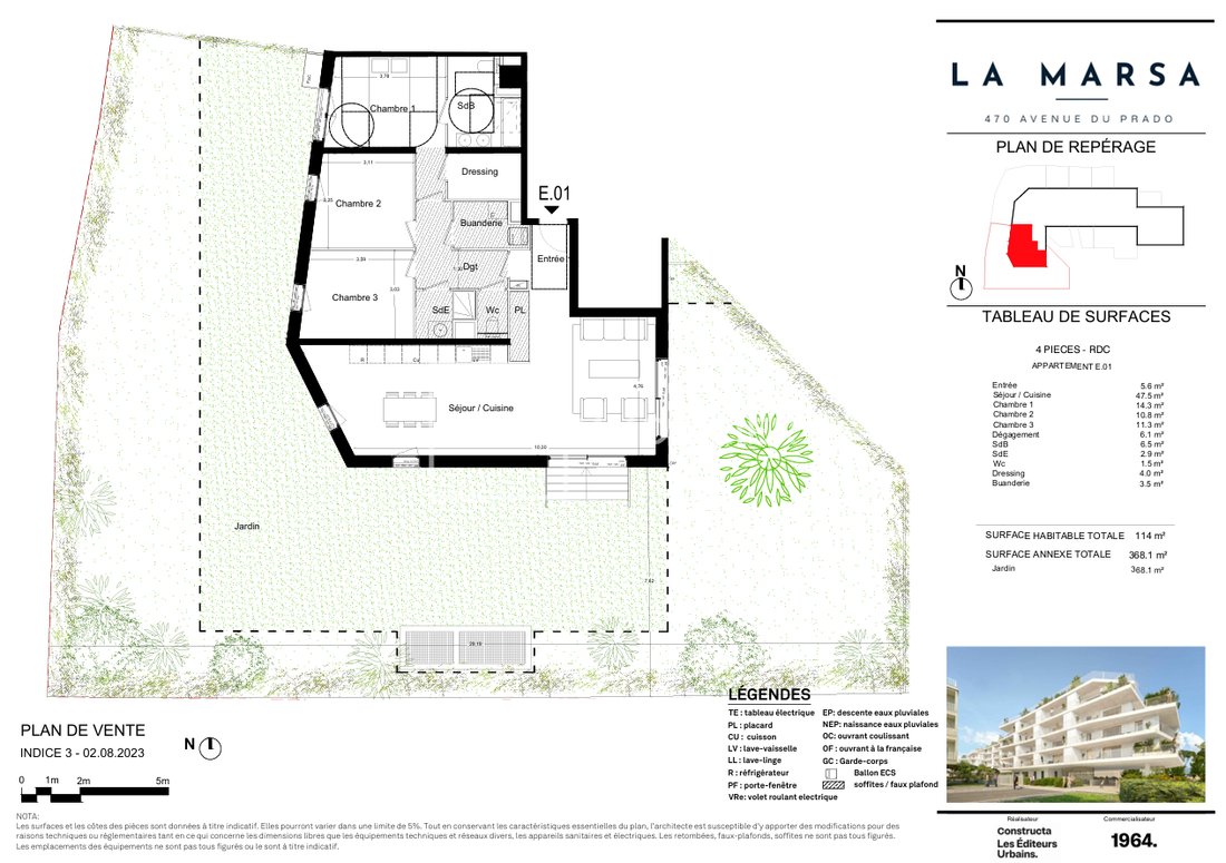 Apartment in Bonneveine, 8e Arrondissement, Marseille 3 - 17139964