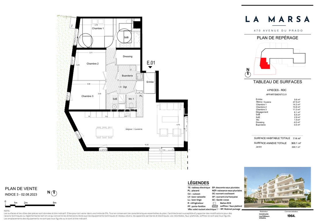 Apartment in Bonneveine, 8e Arrondissement, Marseille 2 - 17139964