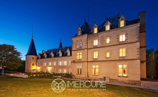 17th C. Chateau (With A Section Dedicated To Events) And 5 Acres In Centre Of France