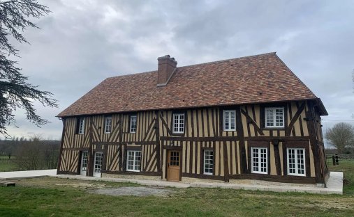 Castle in Cambremer, Normandy, France 1