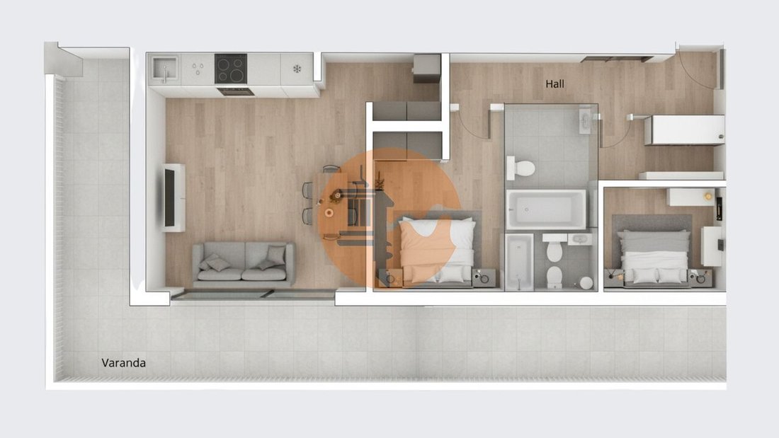 Apartment in Monte Gordo, Algarve, Portugal 1 - 17218704