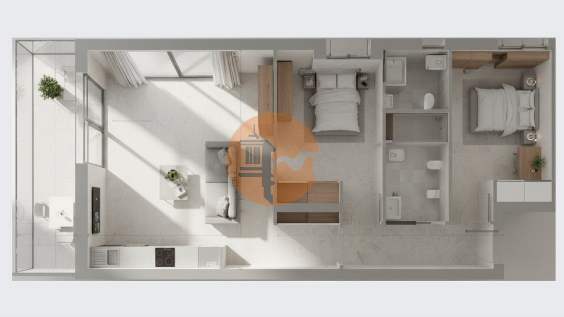Apartment in Vila Real de Santo António, Algarve, Portugal 1 - 17155312