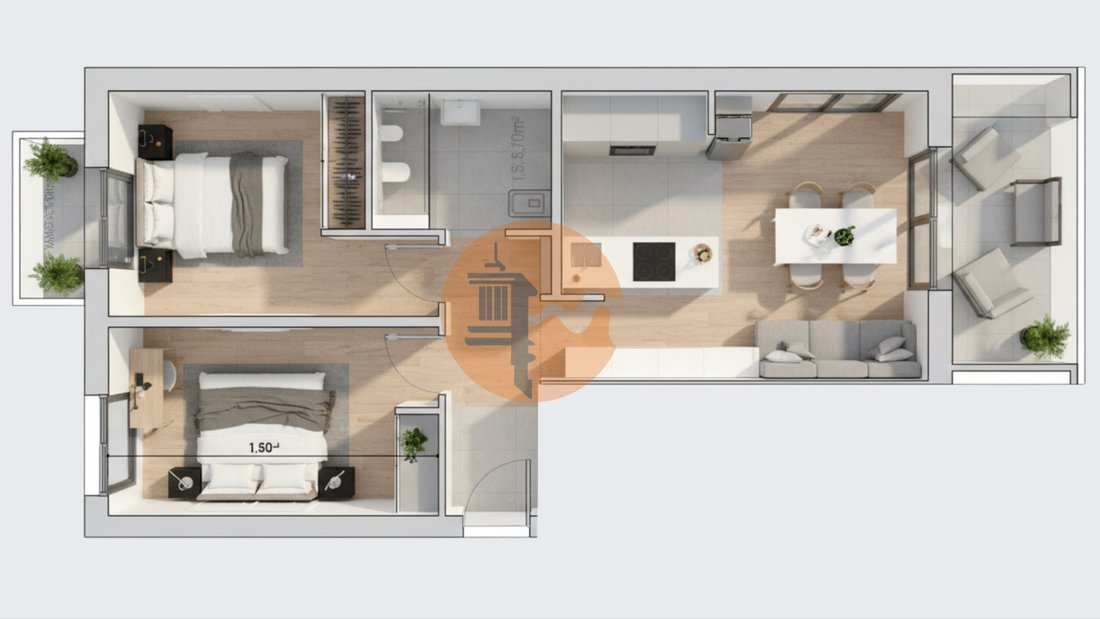 Apartment in Vila Real de Santo António, Algarve, Portugal 1 - 17223605