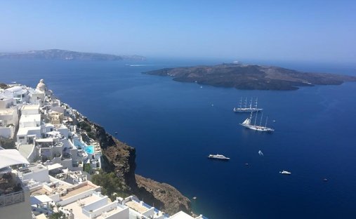 Land in Thira, Aegean, Greece 1