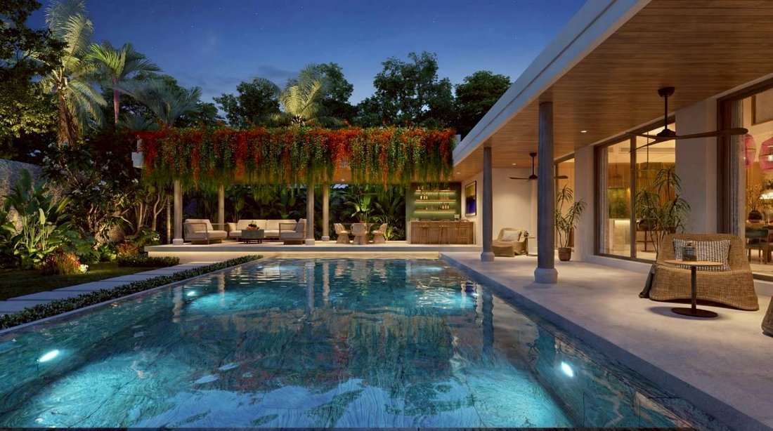 Architectural 3-Bedroom Mezzanine Pool Villa Estate in Bangjo