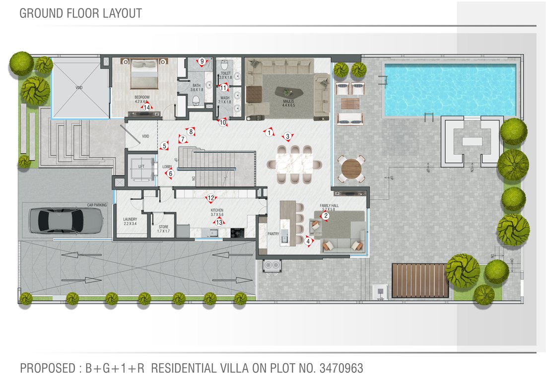 Villa in MBR- Al Merkad, Dubai, United Arab Emirates 3 - 17261508