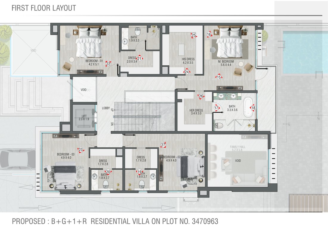 Villa in MBR- Al Merkad, Dubai, United Arab Emirates 4 - 17261508