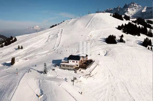 Restaurant/Hotel On The Slopes Of The Portes Du Soleil