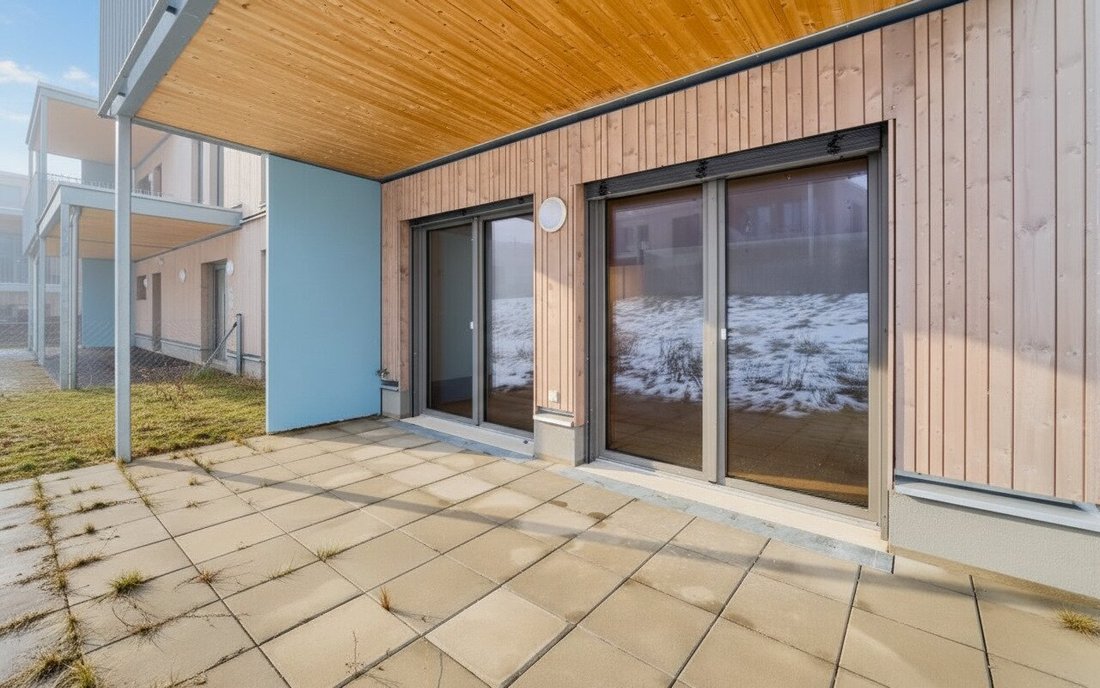 Moderne 2 Zimmer Garten Wohnung In Holzbauweise Erstbezug Haus 3 Top 2 240m2 Garten