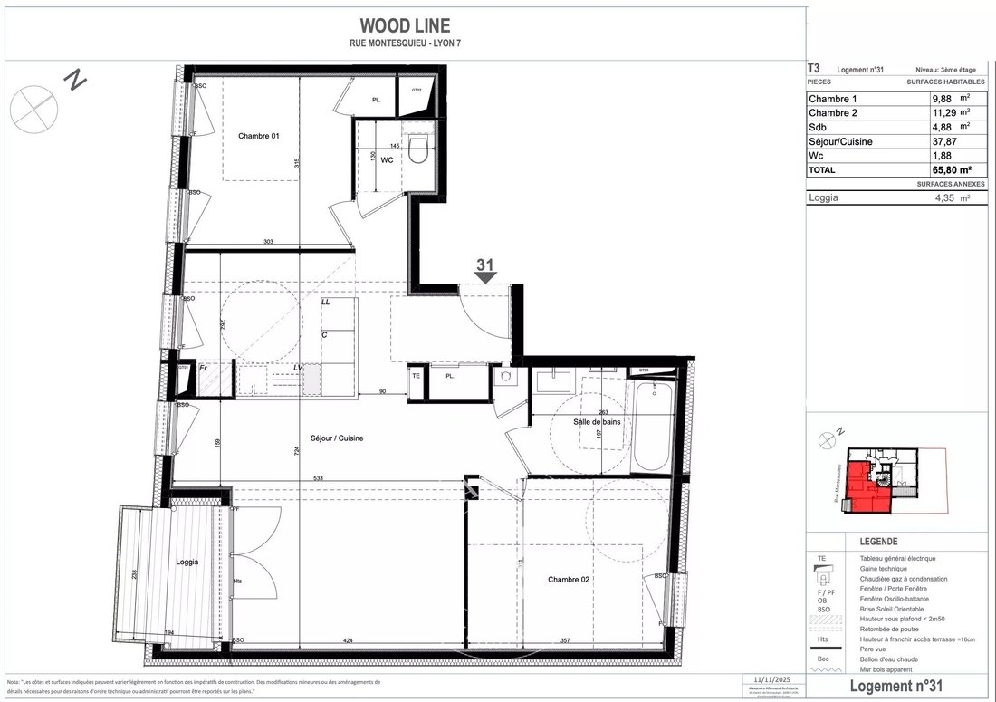 Apartment in La Guillotière Sud, Lyon 7e Arrondissement, Lyon 1 - 17268641