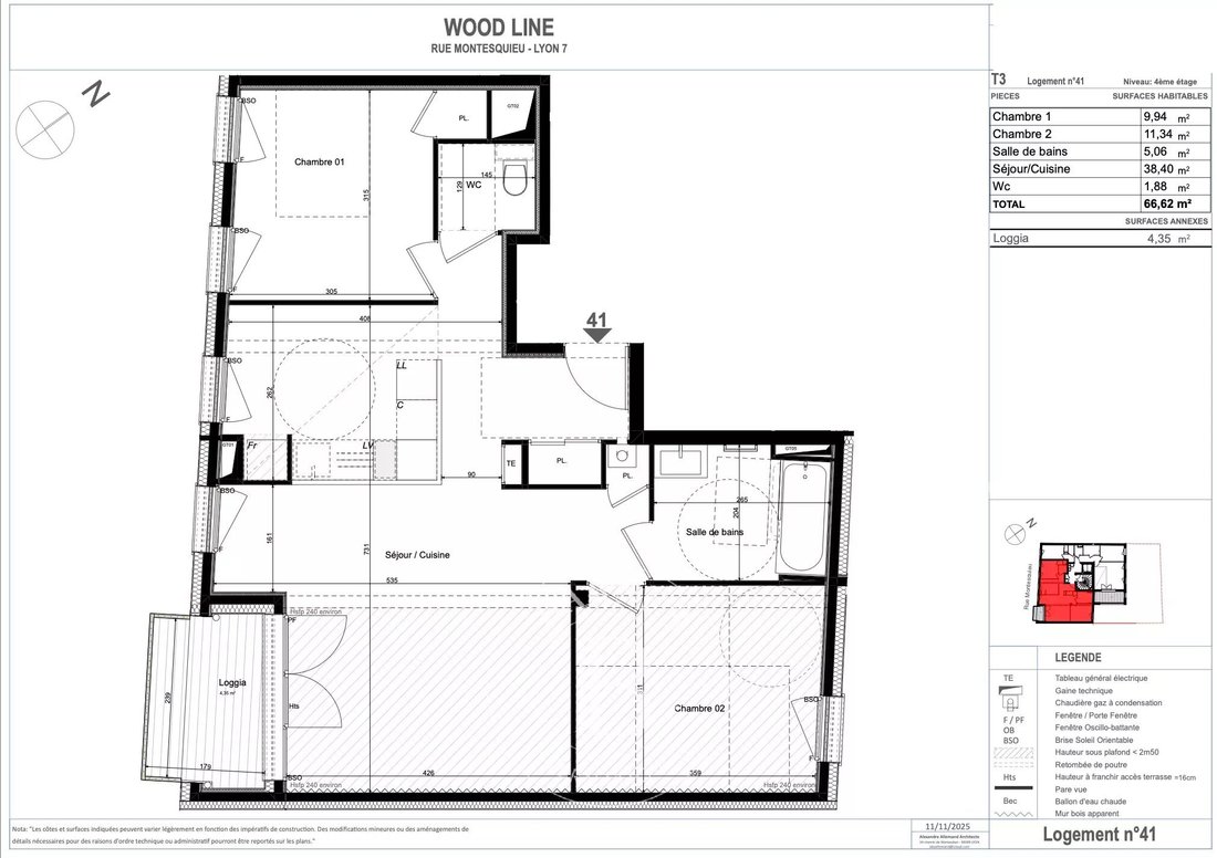 Apartment in La Guillotière Sud, Lyon 7e Arrondissement, Lyon 1 - 17268643