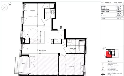 Appartement à La Guillotière Sud, Lyon 7e Arrondissement, Lyon 1