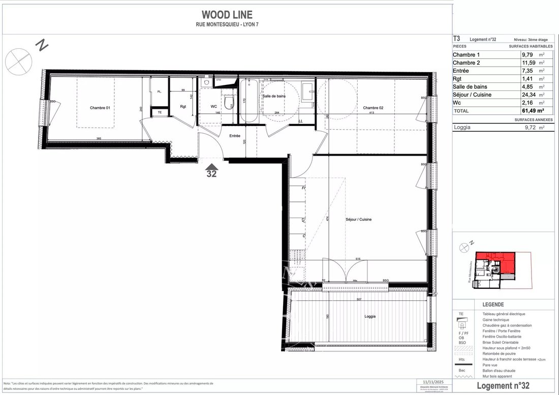Apartment in La Guillotière Sud, Lyon 7e Arrondissement, Lyon 1 - 17268642