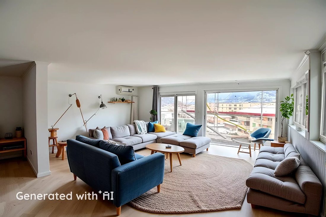 4.5 Room Penthouse With Balcony In Aproz Sion