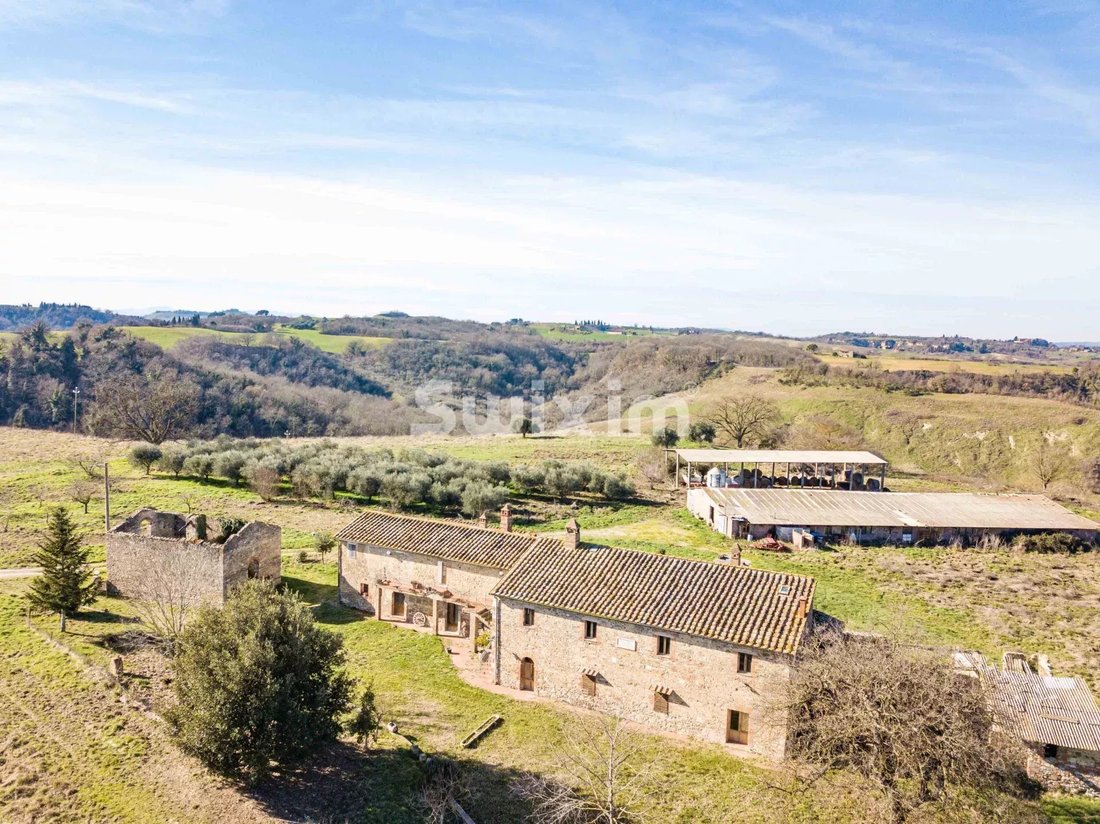 Farm Ranch in Asciano, Tuscany, Italy 1 - 15863798