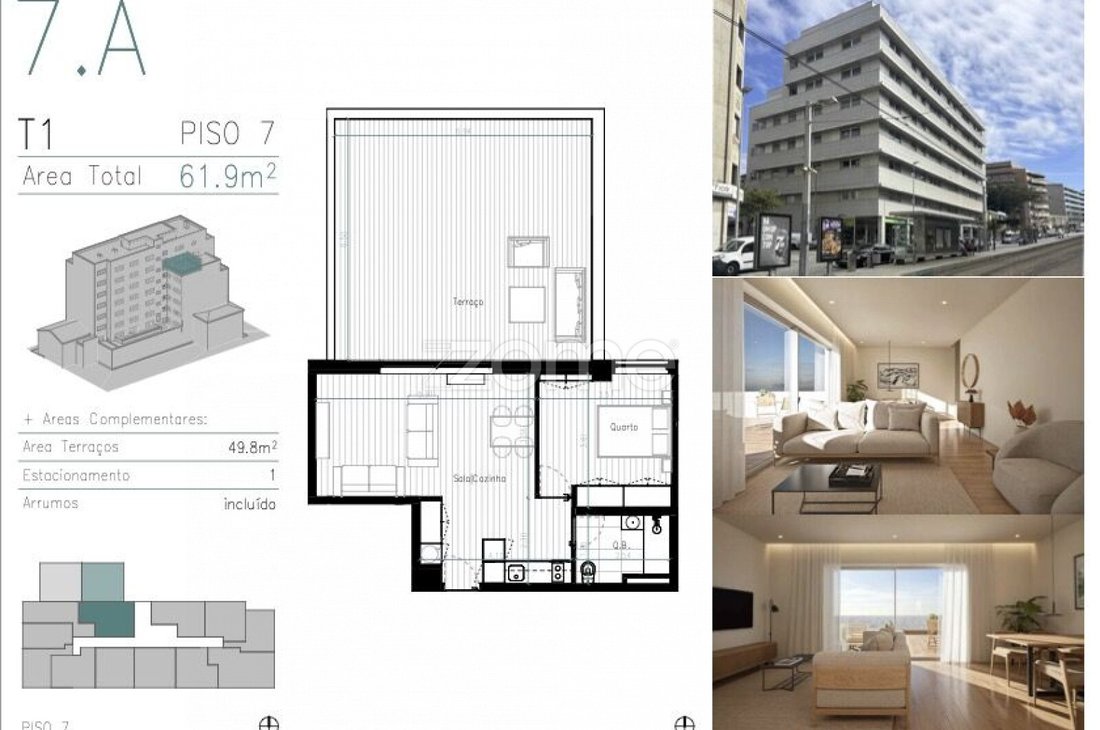Appartement à Matosinhos et Leca da Palmeira, District de Porto, Portugal 1 - 17298283