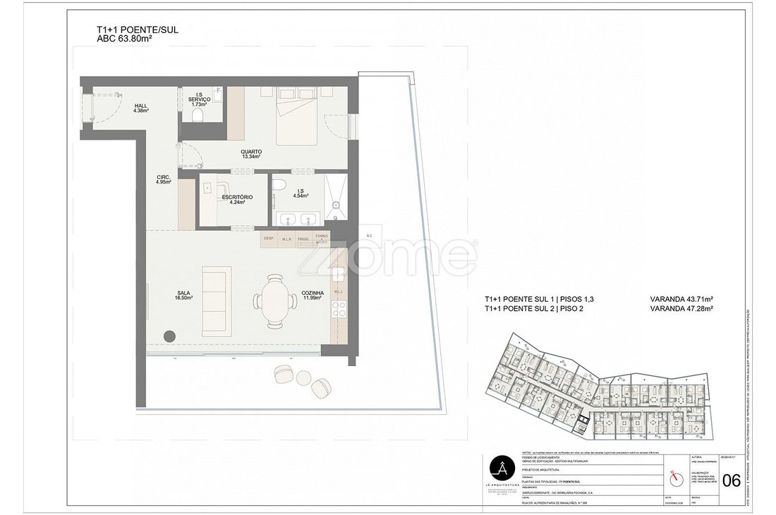 Apartamento en Mafamude y Vilar do Paraiso, Distrito de Oporto, Portugal 4 - 17306586