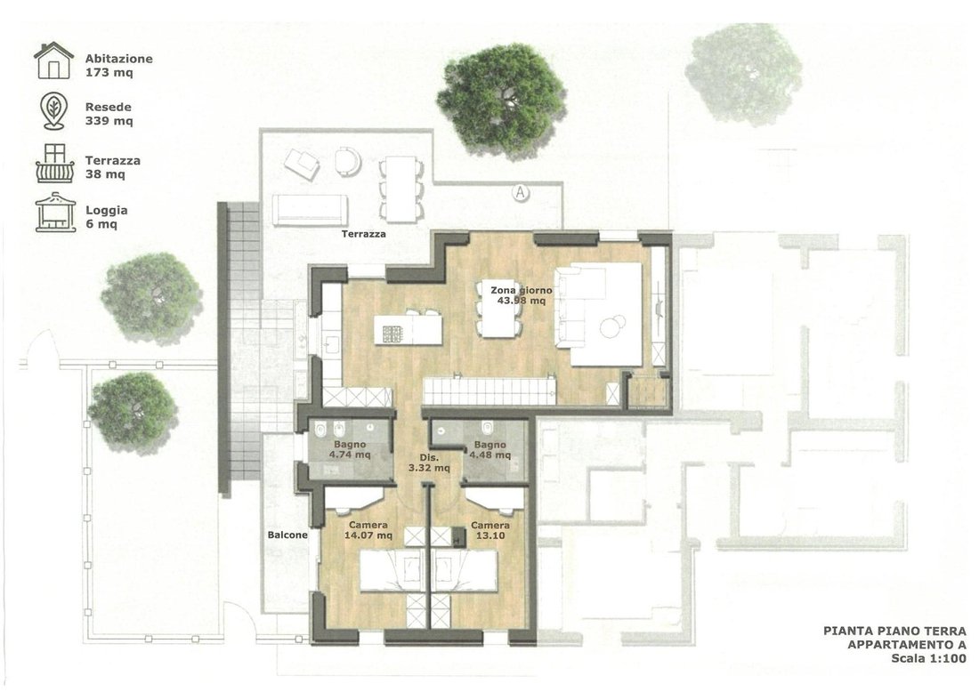 Apartment in Monteriggioni, Tuscany, Italy 1 - 17312762