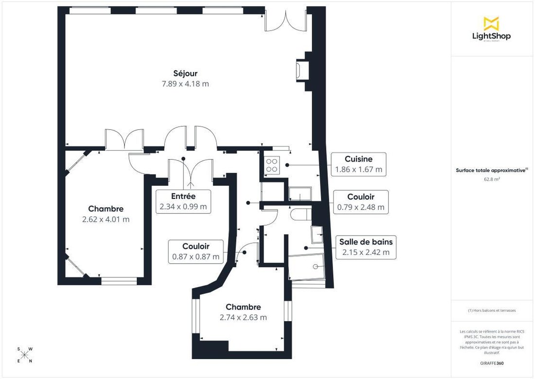 Apartamento en Lorette-Martyrs, Paris 9e Arrondissement, París 3 - 17359573