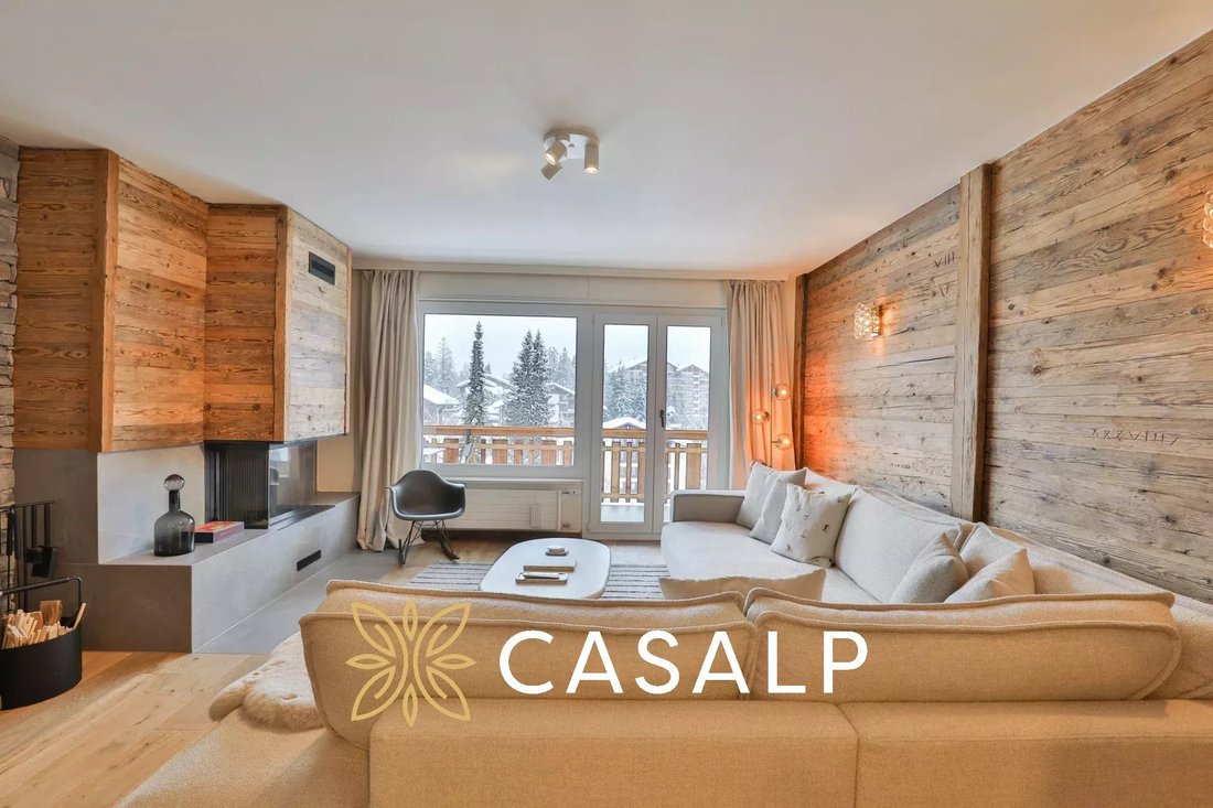 Magnificent 4.5 Room Apartment In The Center Of Crans