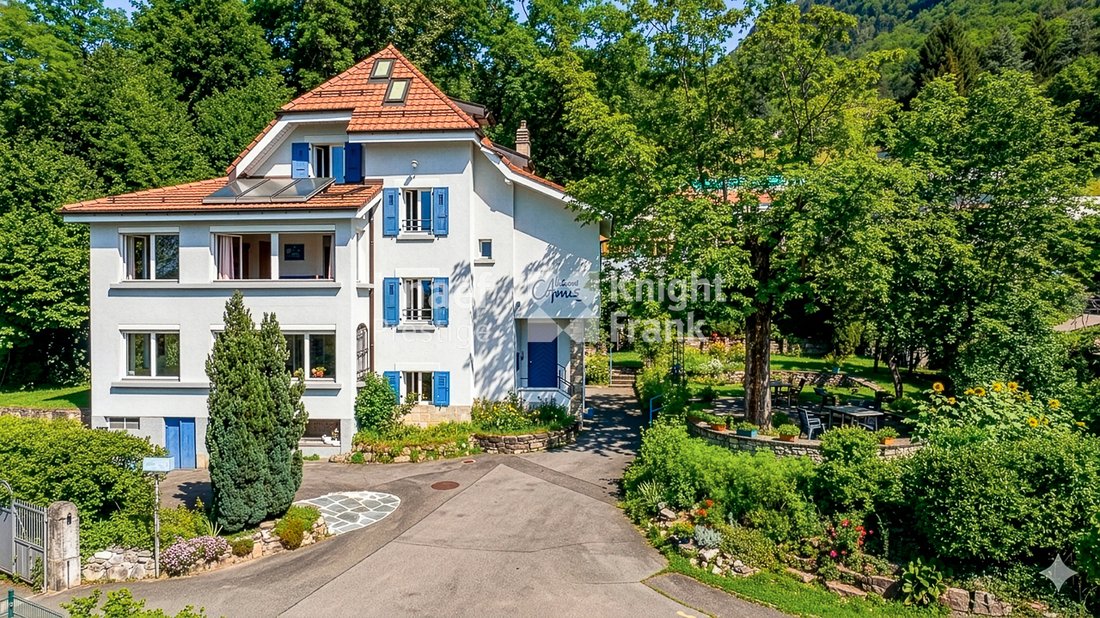 A Vendre Propriété Individuelle De 12.5 Pièces à Deux Pas Du Centre De Blonay Et Magnifique Vue Su