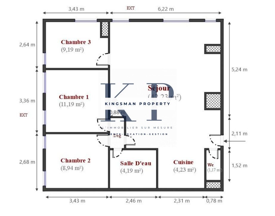 Apartment in Manin-Jaurès, Paris 19e Arrondissement, Paris 4 - 17377976