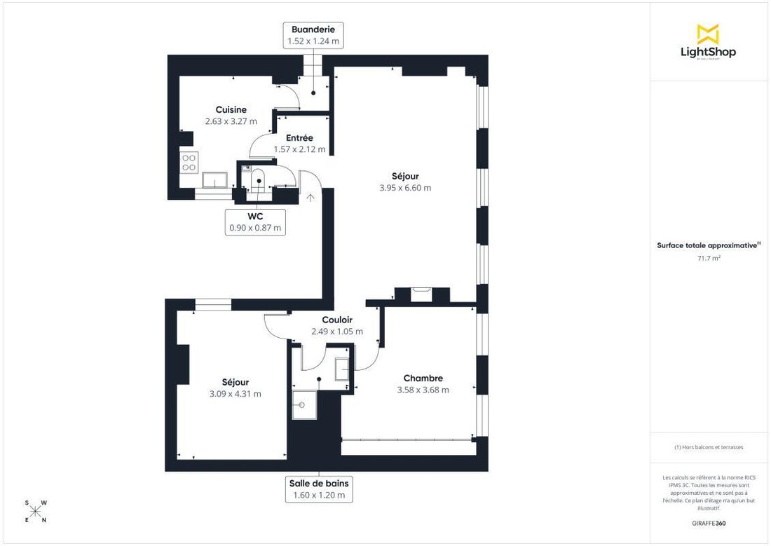 Appartement à Montmartre, Paris 18e Arrondissement, Paris 4 - 17380924