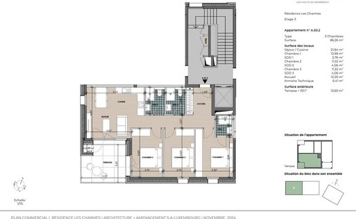 Attico a Strassen, Lussemburgo, Lussemburgo 1