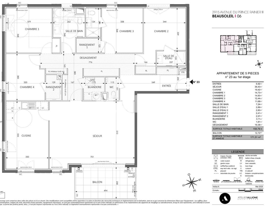 Condo in Centre, Beausoleil, France 4 - 17417554