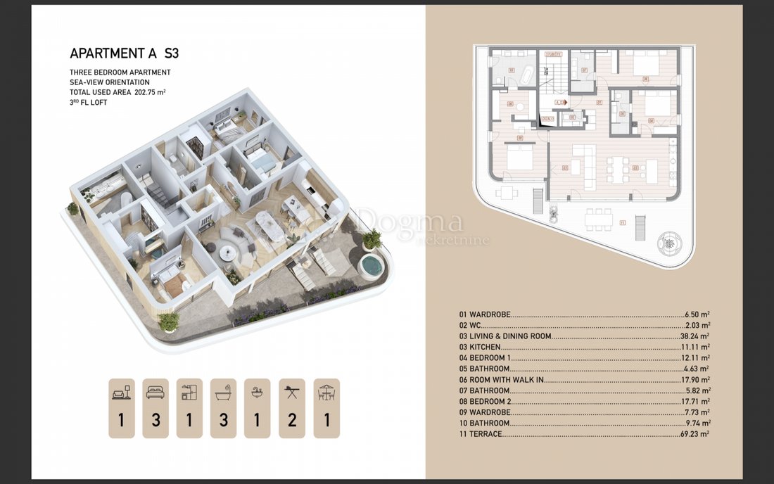 Apartment in Grad Opatija, Primorje-Gorski Kotar County, Croatia 1 - 17425658