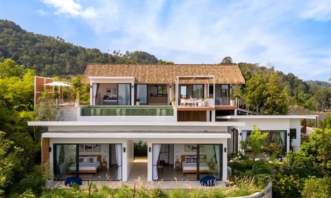Balinese Luxury 4 Bed Sea View Villa in Koh Phangan