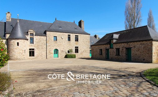Castle in Bourbriac, Brittany, France 1