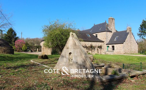 Castle in Bourbriac, Brittany, France 1
