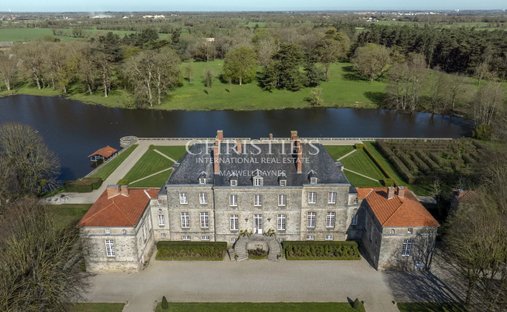 An Elegant, 19th Century Chateau And Its Outbuildings In Vendee's Lowland Bocage Countryside On