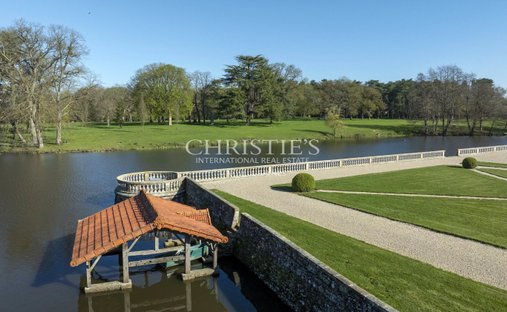 An Elegant, 19th Century Chateau And Its Outbuildings In Vendee's Lowland Bocage Countryside On