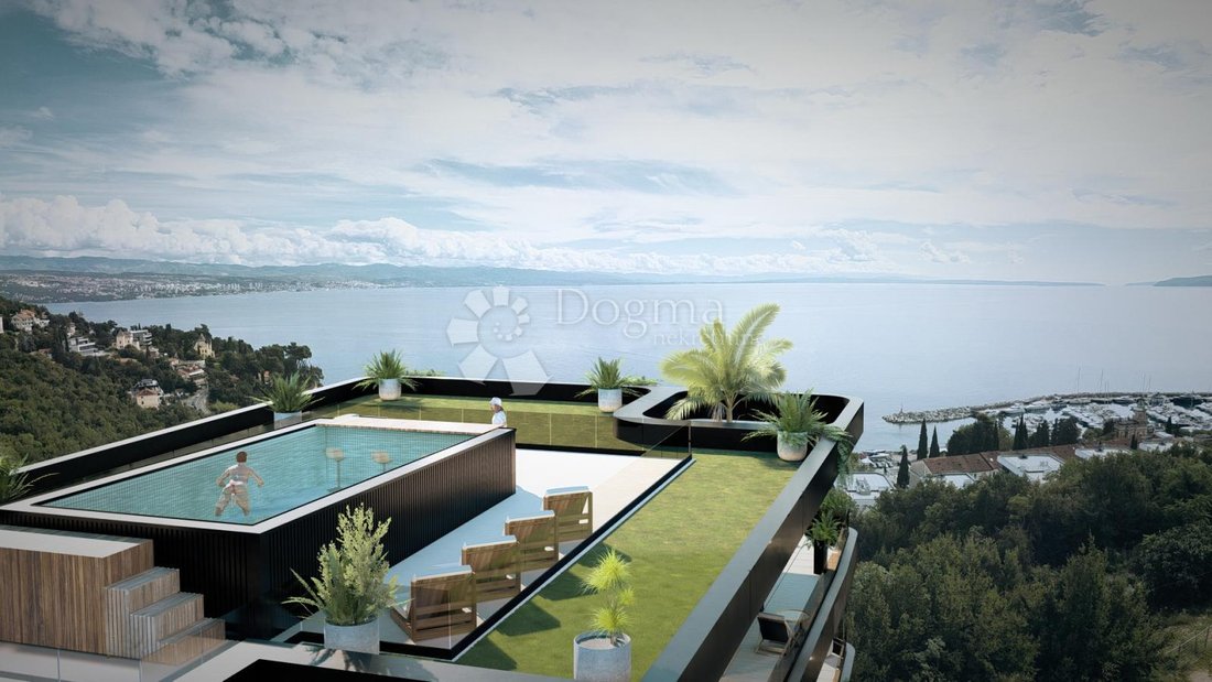 Apartment in Grad Opatija, Primorje-Gorski Kotar County, Croatia 1 - 17473951