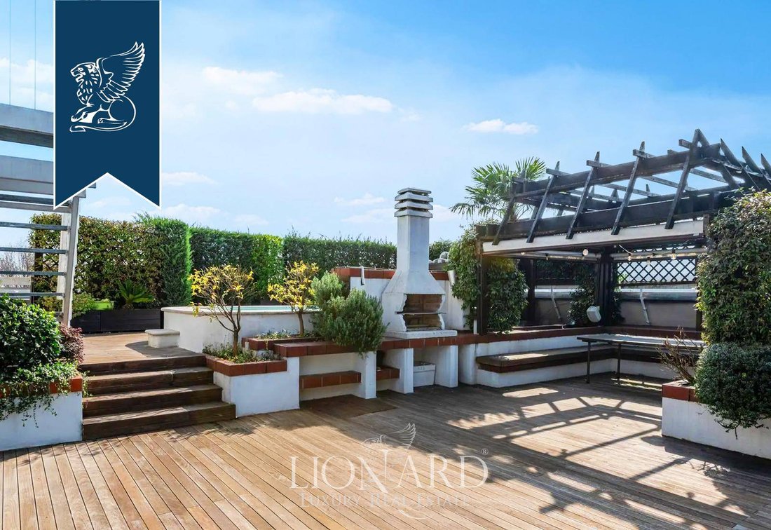 Image showcasing Luxury penthouse for sale in Via di San Valentino, Rome, Latium