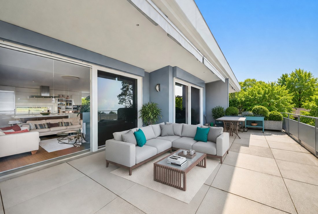 Magnificent Modern Duplex And Penthouse With Lake View In Lausanne