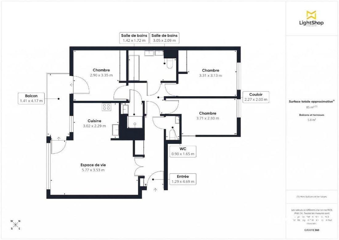 Apartment in Parc-La Boule- Champs Pierreux, Nanterre, France 4 - 17502935