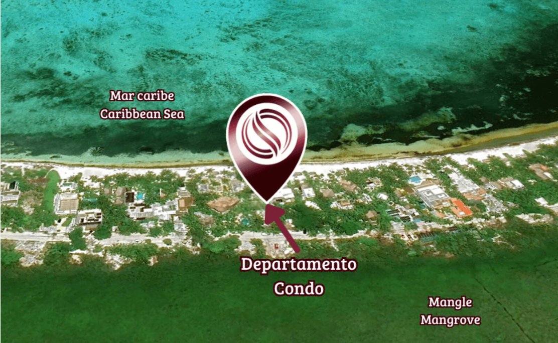 Beachfront apartment with private jacuzzi pool pool bar sale tulum 1