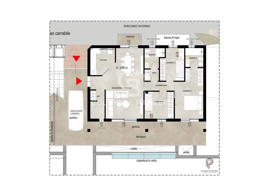 Apartment in Fontanelle-Colle dei Pini, Riccione, Emilia-Romagna 1 - 17512748