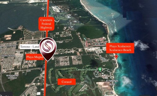 Terreno a Playa del Carmen, Quintana Roo, Messico 1