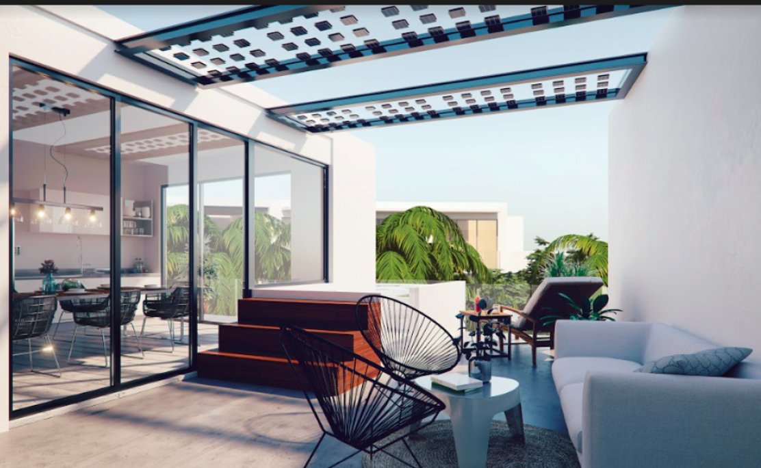 Modern penthouse with amenities tesla charger and dron for passengers 1