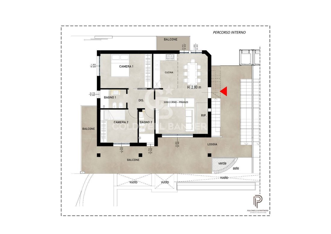 Apartment in Fontanelle-Colle dei Pini, Riccione, Emilia-Romagna 1 - 17512744
