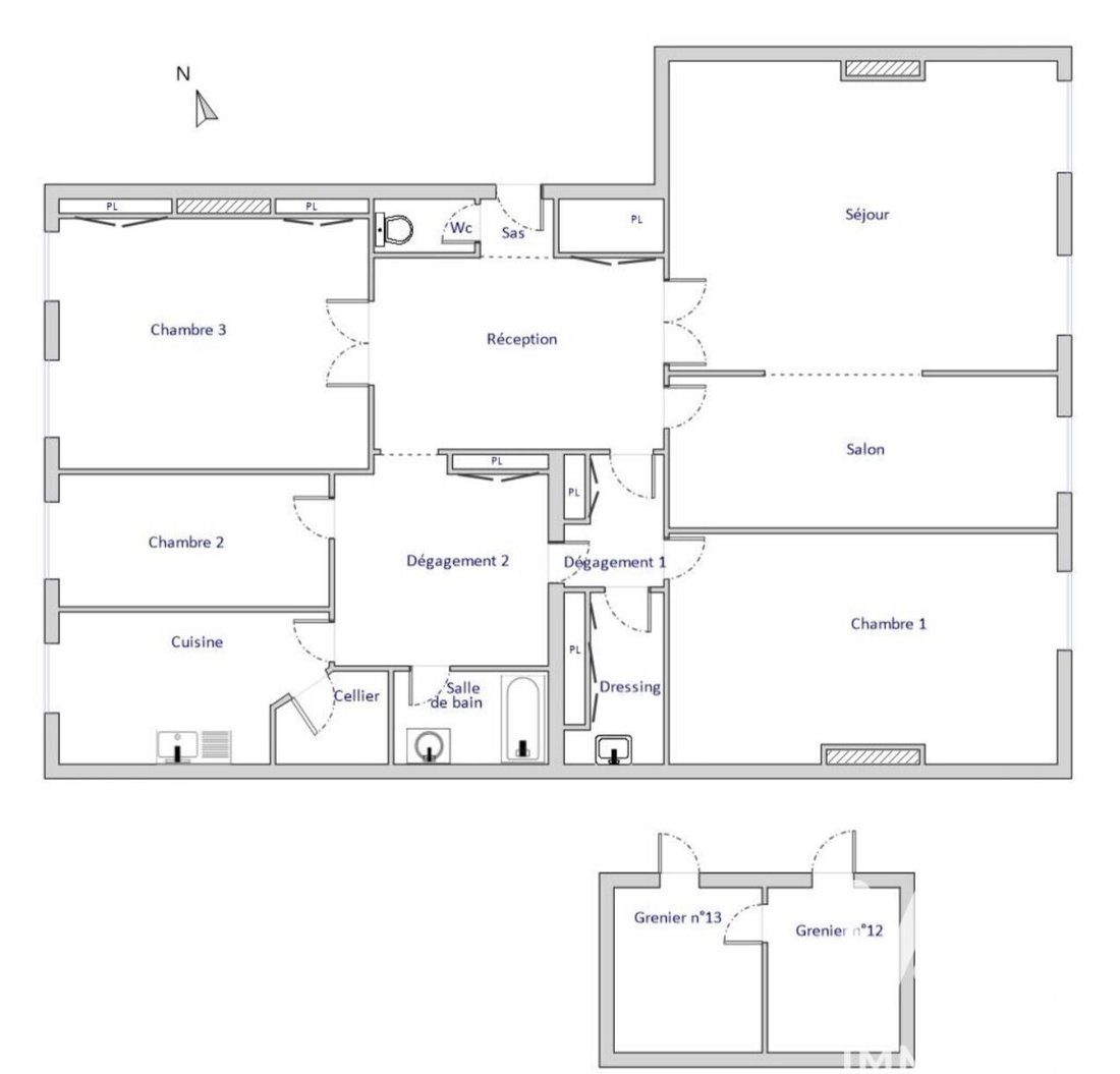 Appartement à Cordeliers-Célestins-Bourse, Lyon 2e Arrondissement, Lyon 4 - 17545662
